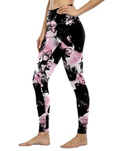 Load image into Gallery viewer, NC Women's high Waist Stretch Printed Yoga Pants Leggings Outdoor Sports Fitness Exercise Leggings 9 Points Pants Women (BS014-29, X-Large)
