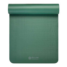 Load image into Gallery viewer, Gaiam Essentials Thick Yoga Mat Fitness &amp; Exercise Mat with Easy-Cinch Carrier Strap, Green, 72"L X 24"W X 2/5 Inch Thick
