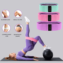 Load image into Gallery viewer, Jan&amp;Niss Resistance Workout Equipment Band for Women - 3 Level Booty Exercise Set for Butt - Glute - Thighs - Legs – Pilates
