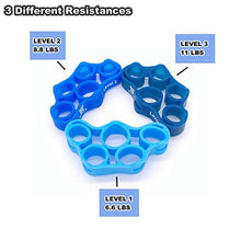Load image into Gallery viewer, WFFIT Finger Exercise Finger Grip Finger Stretcher， Resistance Bands Hand Extensor Exerciser Elastic，Finger Grip Trainer for Relieve Joint Pain, Rehabilitation,Relaxation Grips Workout
