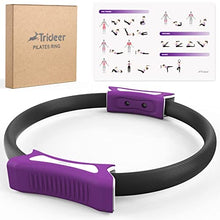 Load image into Gallery viewer, Pilates Ring Circle Yoga Ring, 12 Inch Magic Circle Pilates Ring, Pilates Equipment for Toning Thighs Abs and Legs, Inner Thigh Exercise Equipment for Women, Exercise Rings Workout Rings Fitness Ring
