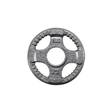 Load image into Gallery viewer, 500lb. Gray Cast Iron Grip Olympic Weight Set with 7ft. Olympic bar and collars - The Home Fitness Corp
