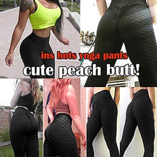 Load image into Gallery viewer, FSIGOM Women's High WAIS Yoga Pants Workout Soft Tights Fitness Printed Tummy Control Leggings (Black, S)
