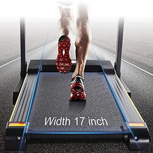 Load image into Gallery viewer, Folding Electric Treadmill Running Machine with 3 Levels Manual Incline - 2.5 HP Power 15 Preset Program 10 Minutes Assembly, Max. 8.5 MPH with Large Display &amp; Cup Holder for Home Use
