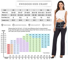 Load image into Gallery viewer, Ewedoos Bootcut Yoga Pants for Women High Waisted Yoga Pants with Pockets for Women Bootleg Work Pants Workout Pants Black
