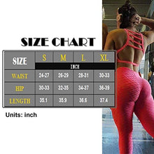 Load image into Gallery viewer, FITTOO Women's High Waist Yoga Pants Tummy Control Scrunched Booty Capri Leggings Workout Running Butt Lift Textured Tights Pink
