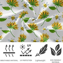 Load image into Gallery viewer, visesunny High Waist Yoga Pants with Pockets Simple Style Sunflower Bee Soft Tummy Control Workout Leggings
