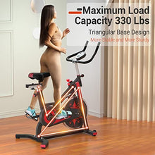 Load image into Gallery viewer, VIGBODY Exercise Bike Indoor Cycling Bicycle Stationary Bikes Cardio Workout Machine Upright Bike Belt Drive Home Gym
