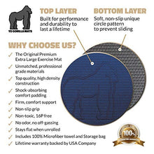 Load image into Gallery viewer, Premium Extra Large Exercise Mat - 8' x 4' x 1/4" Ultra Durable, Non-Slip, Workout Mats for Home Gym Flooring - Jump, Cardio, MMA Mat - Use With or Without Shoes (96" Long x 48" Wide x 6mm Thick)
