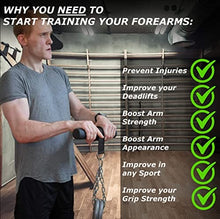 Load image into Gallery viewer, VIKINGSTRENGTH Forearm Blaster- Fat Thick Grips Forearm Strength Excercise Equipment for Men and Woman. Thick Wrist Roller Grips for Muscle Building and Injury Prevention Hand Grip Strengthener
