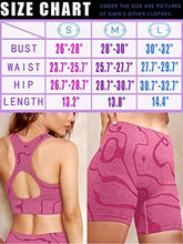 Load image into Gallery viewer, GXIN Women's Workout 2 Piece Outfits High Waist Running Shorts Seamless Gym Yoga Sports Bra Rosered
