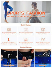 Load image into Gallery viewer, COOLOMG Women's Yoga Running Pants Printed Compression Leggings Workout Tights Hidden Pocket Sky Small
