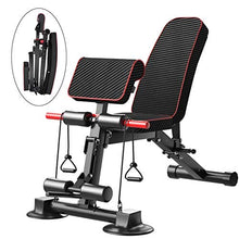 Load image into Gallery viewer, Adjustable Weight Bench - Utility Weight Benches for Full Body Workout, Foldable Flat/Incline/Decline Exercise Multi-Purpose Bench for Home Gym
