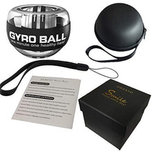 Load image into Gallery viewer, GOZATO Auto-Start Wrist Power Gyro Ball, Wrist Strengthener and Forearm Exerciser for Stronger Arm Fingers Wrist Bones and Muscle with LED Lights
