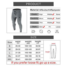 Load image into Gallery viewer, BROKIG Mens Zip Joggers Pants - Casual Gym Fitness Trousers Comfortable Tracksuit Slim Fit Bottoms Sweatpants with Pockets (Dark Grey)
