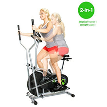 Load image into Gallery viewer, Body Rider Elliptical Machine and Stationary Bike with Seat and Easy Computer, Dual Trainer 2-in-1 Cardio Exercise Machine, Home Gym, Workout Equipment BRD2000, Black &amp; grey, One Size
