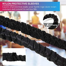 Load image into Gallery viewer, Battle Rope Workout Equipment 30FT Exercise Rope Training Rope Heavy Weighted Rope Diameter Workout Battle Rope with Protective Cover Exercise Equipment Core Strength Training
