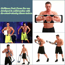Load image into Gallery viewer, GoFitness Push Down Bar Machine - Chest Expander at Home Workout Equipment, Arm Exerciser Portable Spring Resistance Exercise Gym Kit for Home, Travel or Outdoors
