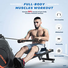 Load image into Gallery viewer, YOSUDA Magnetic Rowing Machine 350 LB Weight Capacity - Foldable Rower for Home Use with LCD Monitor, Tablet Holder and Comfortable Seat Cushion
