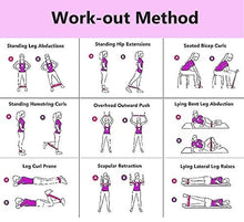 Load image into Gallery viewer, Tong Hao Adjustable Resistance Band for Legs and Hip Non-Slip Fabric Exercise Bands for Fitness Squat Workout-Triple Resistance Choice Pink
