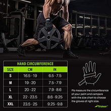 Load image into Gallery viewer, Trideer Padded Workout Gloves for Men - Gym Weight Lifting Gloves with Wrist Wrap Support, Full Palm Protection &amp; Extra Grips for Weightlifting, Exercise, Cross Training, Fitness, Pull-up
