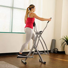 Load image into Gallery viewer, Sunny Health &amp; Fitness SF-E902 Air Walk Trainer Elliptical Machine Glider w/LCD Monitor, 220 LB Max Weight and 30 Inch Stride
