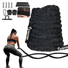Load image into Gallery viewer, Battle Rope Workout Equipment 30FT Exercise Rope Training Rope Heavy Weighted Rope Diameter Workout Battle Rope with Protective Cover Exercise Equipment Core Strength Training
