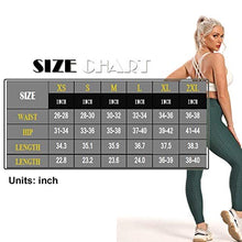 Load image into Gallery viewer, FITTOO Women's High Waist Textured Yoga Pants Tummy Control Scrunched Booty Leggings Workout Running Butt Lift Textured Tights Peach Butt Emerald
