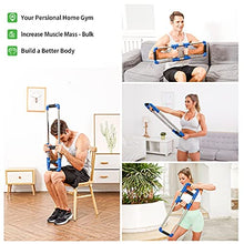 Load image into Gallery viewer, GoFitness Push Down Bar Machine - Chest Expander at Home Workout Equipment, Arm Exerciser Portable Spring Resistance Exercise Gym Kit for Home, Travel or Outdoors
