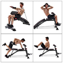 Load image into Gallery viewer, Adjustable Weight Bench - Utility Weight Benches for Full Body Workout, Foldable Flat/Incline/Decline Exercise Multi-Purpose Bench for Home Gym
