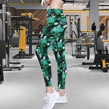 Load image into Gallery viewer, visesunny High Waist Yoga Pants with Pockets Mermaid Scale Seashell Skull Buttery Soft Tummy Control Running Workout Pants 4 Way Stretch Pocket Leggings
