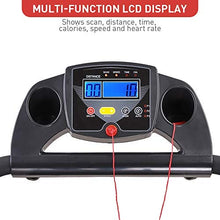 Load image into Gallery viewer, AW Folding Electric Treadmill Portable Running Walking Treadmill with LCD Display Easy Assembly for Home Exercise White
