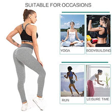Load image into Gallery viewer, AIMILIA Textured Anti Cellulite Leggings for Women High Waisted Yoga Pants Workout Tummy Control Sport Tights - Y-tight-Grey

