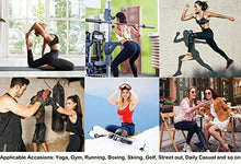 Load image into Gallery viewer, visesunny High Waist Yoga Pants with Pockets Peach Tropic Fruit Leaf Flower Tummy Control Workout Running Yoga Leggings for Women

