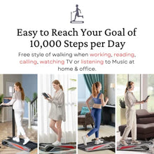 Load image into Gallery viewer, Under Desk Treadmill Motorized Folding Small Walking Treadmills for Home &amp; Office Egofit Walker Pro M1, Installation-Free with LCD Display, Compact Fit Standing Desk Treadmills
