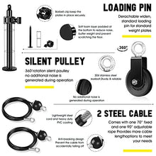 Load image into Gallery viewer, VAVOSPORT Fitness LAT and Lift Pulley System Gym - Upgraded LAT Pull Down Cable Machine Attachments, Loading Pin, Handle and Tricep Rope, for Biceps Curl, Forearm, Triceps Exercise Gym Equipment
