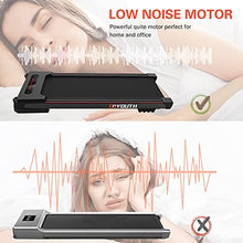 Load image into Gallery viewer, GOYOUTH 2 in 1 Under Desk Electric Treadmill Motorized Exercise Machine with Wireless Speaker, Remote Control and LED Display, Walking Jogging Machine for Home/Office Use
