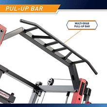 Load image into Gallery viewer, Marcy Smith Machine Cage System Home Gym Multifunction Rack, Customizable Training Station SM-4033, Red
