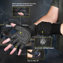 Load image into Gallery viewer, ihuan Ventilated Weight Lifting Gym Workout Gloves Full Finger with Wrist Wrap Support for Men &amp; Women, Full Palm Protection, for Weightlifting, Training, Fitness, Hanging, Pull ups
