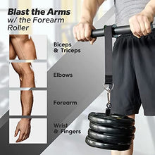Load image into Gallery viewer, V-Hawk Forearm Wrist Roller - Wrist &amp; Forearm Strengthener with Finger Exerciser, Forearm Workout Equipment Arm Blaster with Anti-Slip Grip Strength Trainer for Home and Gym Workout
