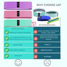 Load image into Gallery viewer, Jan&amp;Niss Resistance Workout Equipment Band for Women - 3 Level Booty Exercise Set for Butt - Glute - Thighs - Legs – Pilates
