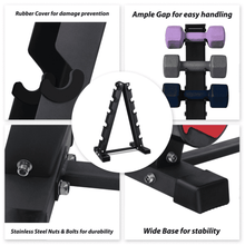 Load image into Gallery viewer, A-Frame Dumbbell Rack Stand Gym Weight Training - The Home Fitness Corp
