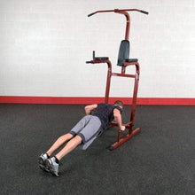 Load image into Gallery viewer, Best Fitness Vertical Knee Raise Power Tower Abdominal Back Trainer - The Home Fitness Corp
