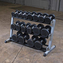 Load image into Gallery viewer, Body-Solid 48" 3-Tier Dumbbell Rack Storage Rack - The Home Fitness Corp
