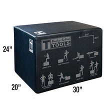 Load image into Gallery viewer, Body-Solid Tools 3-Way Soft Plyo Box 20in, 24in, 30in Cross Fit Training - The Home Fitness Corp
