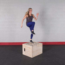 Load image into Gallery viewer, Body-Solid Tools 3-Way Wood Plyo Box 20in, 24in, 30in Cross Fit Training - The Home Fitness Corp
