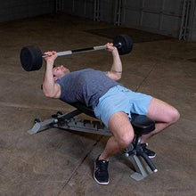 Load image into Gallery viewer, Body-Solid Tools Fixed Weight Straight Barbells for Quick Workouts - The Home Fitness Corp
