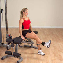 Load image into Gallery viewer, Body-Solid Tools Nylon Ankle Strap Lifting Grips Pair Weight Training - The Home Fitness Corp
