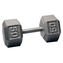 Load image into Gallery viewer, Cast Iron Hex Dumbbells Sizes from 1-100 Pounds Weight Set Solid Steel - The Home Fitness Corp

