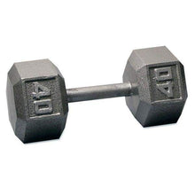 Load image into Gallery viewer, Cast Iron Hex Dumbbells Sizes from 1-100 Pounds Weight Set Solid Steel - The Home Fitness Corp
